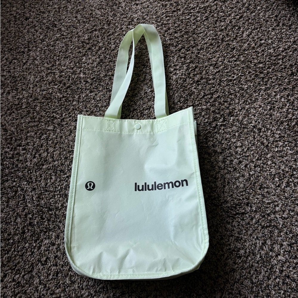 Lululemon Pastel Green Shopping Bag